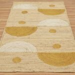 Geometric Hand Braided Large Area Jute Rug