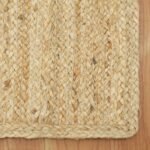 Geometric Hand Braided Large Area Jute Rug