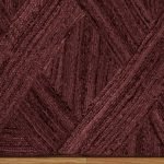 Maroon Jute Carpet Hand Braided Bedroom Area Rug