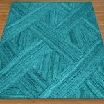 Hand Braided Large Area Rug Turquoise Beautiful Carpet