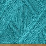 Hand Braided Large Area Rug Turquoise Beautiful Carpet