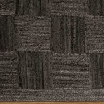 Geometric Black Jute Carpet Hand Braided Bedroom Area Rug