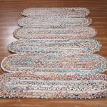 Beautiful Hand-Braided Multicolor Jute Hall Rugs