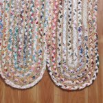 Beautiful Hand-Braided Multicolor Jute Hall Rugs