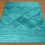 Turquoise Beautiful Carpet Hand Braided Large Hall Area Rug