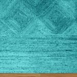 Turquoise Beautiful Carpet Hand Braided Large Hall Area Rug