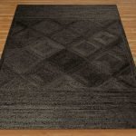 Black Jute Carpet Hand Braided Bedroom Area Rug