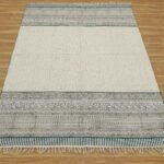 Navy Blue Hand Block Printed Room Area Rug