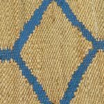 Hand Woven Warm Blue Modern Jute House Rug