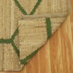 Hand Woven Green Jute Modern Home Rug