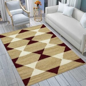 Beige Jute Modern House Warm Rug