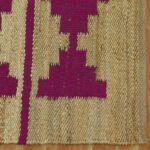 Natural Pink & Beige Hand Woven Jute Rug