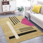 Hand Woven Beautiful Pink Hall Jute Rug