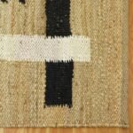 Hand Woven Natural Beige Bedroom Area Rug