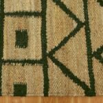 Hand Woven Green Home Decor Rug