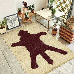 Hand Woven Brown Bedroom Jute Area Rug