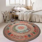 Multicolor Hand Braided Round Doormat Rug