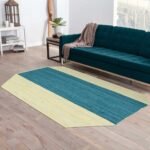 Hand Braided Blue Modern Area Rug