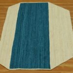 Hand Braided Blue Modern Area Rug