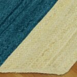 Hand Braided Blue Modern Area Rug