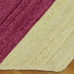 Pink Hand Braided Modern Jute Area Rug