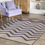 Blue Carpet Hand Braided Dining Hall Rug