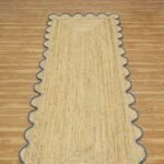 Jute Carpet Beige Hand Braided Living Room